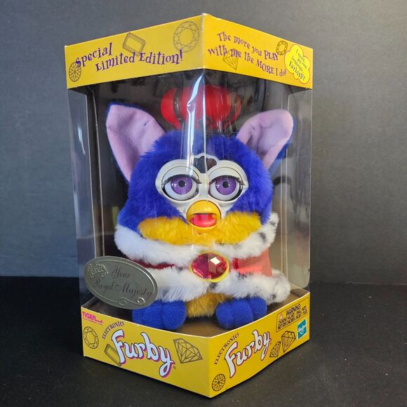 New Royal Majesty Furby, Sealed 1999 Tiger Toyo Electronic Talking Toy